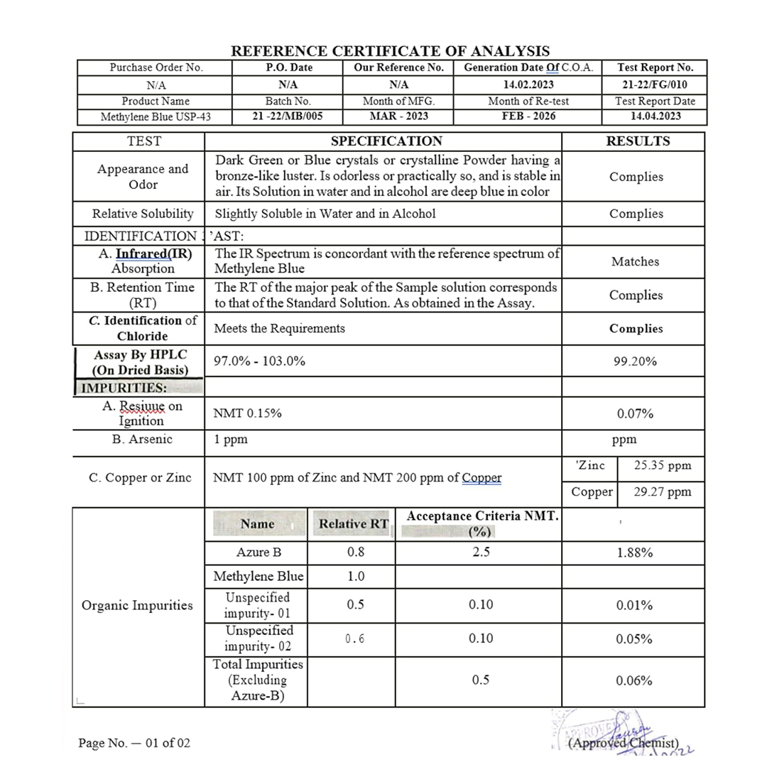 PureNutra® USP Grade - Methylene Blue