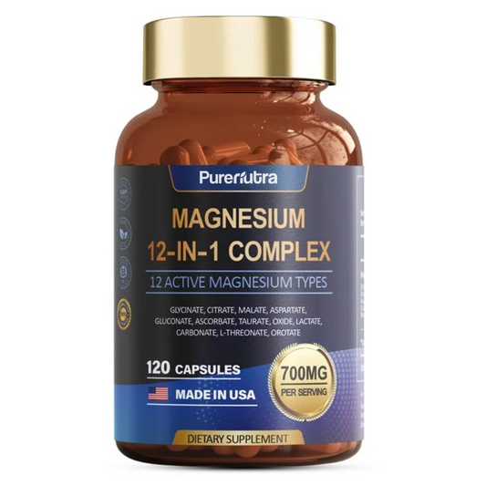 PureNutra® Magnesium Complex - 8 Essential Magnesium Supplement