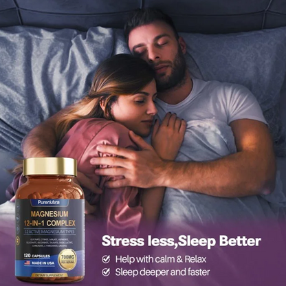 PureNutra® Magnesium Complex - 8 Essential Magnesium Supplement